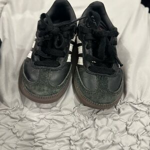 Adidas Sambas. Kids Black and White Sneakers